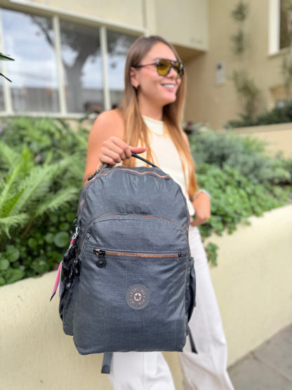 Morral Talla L Gris Metalizado