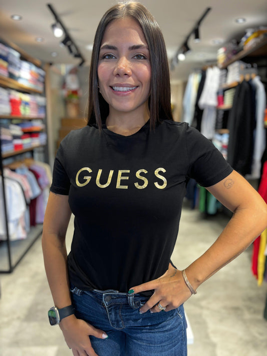 Camiseta Guess Mujer Negra