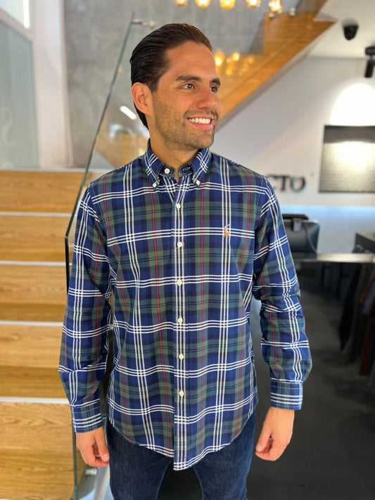 Camisa Polo R.L hombre Oxford