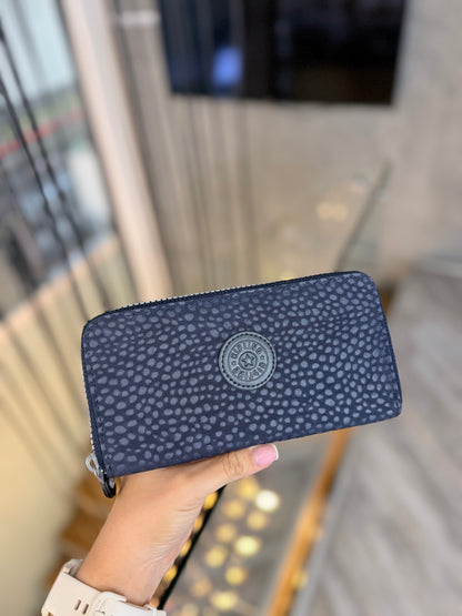 Billetera Azul Estampada