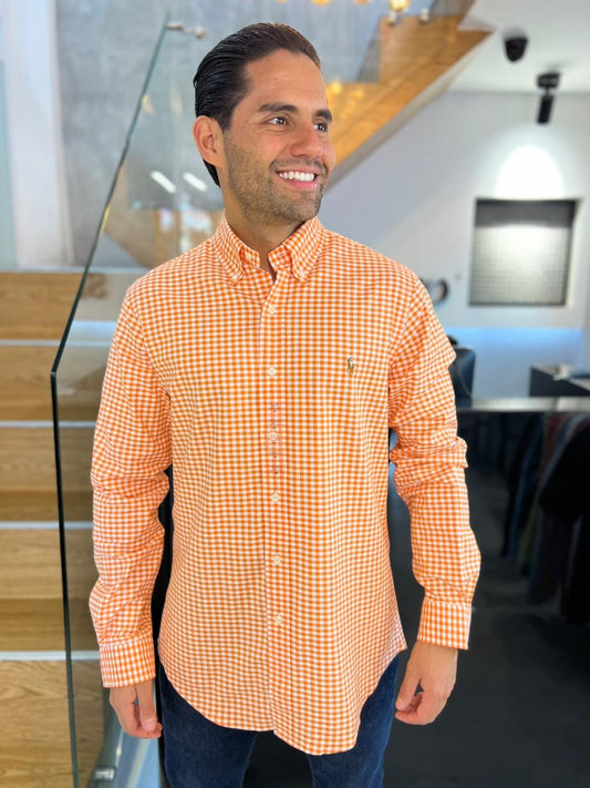 Camisa Polo R.L hombre Oxford Slim Fit