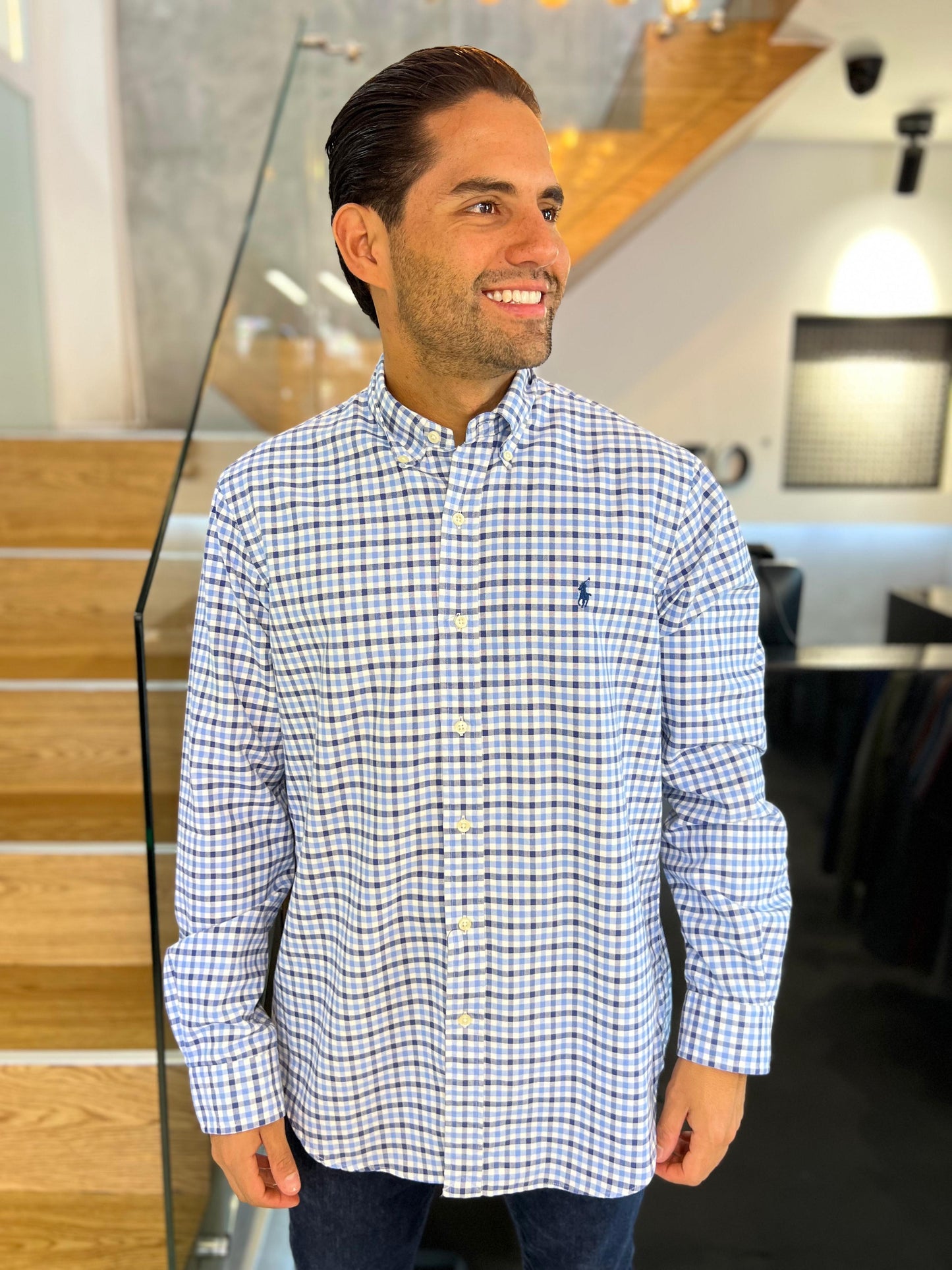 Camisa Polo R.L hombre Oxford