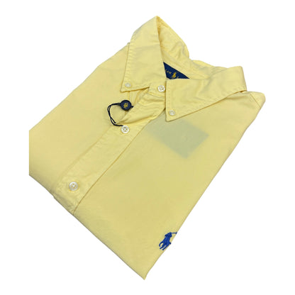 Camisa Polo R.L hombre Algodón Amarilla Caballo Azul