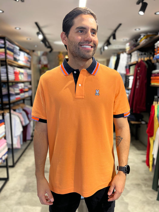 Polo Psycho Bunny Naranja