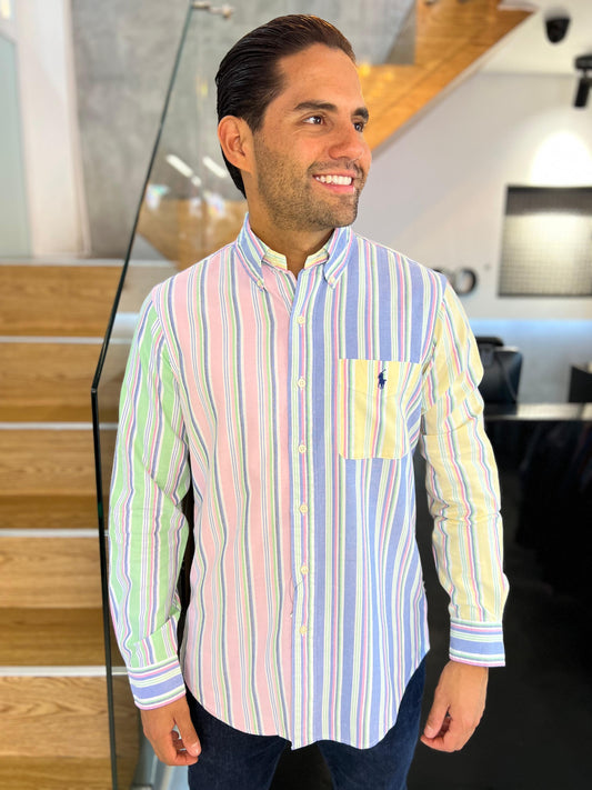 Camisa Polo R.L hombre Oxford