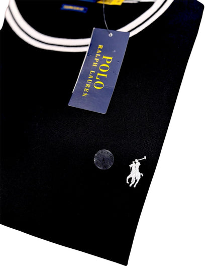 Camiseta Polo R.L hombre Pique Negra