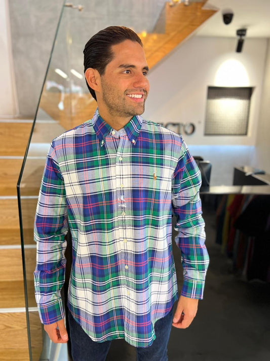 Camisa Polo R.L hombre Oxford