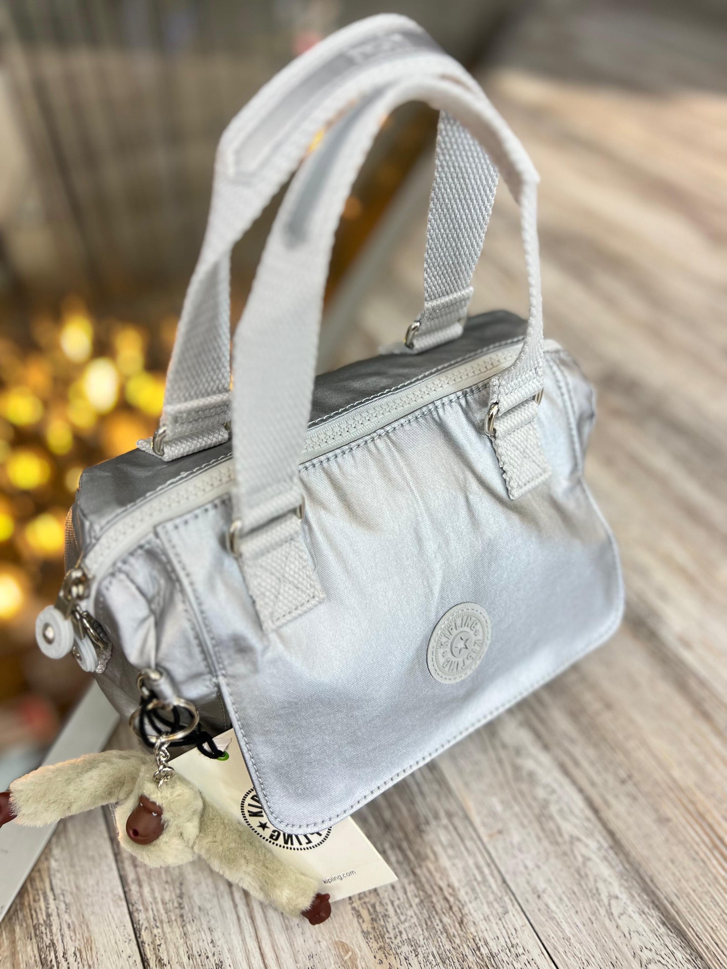 Bolso Manos Libres Plateado