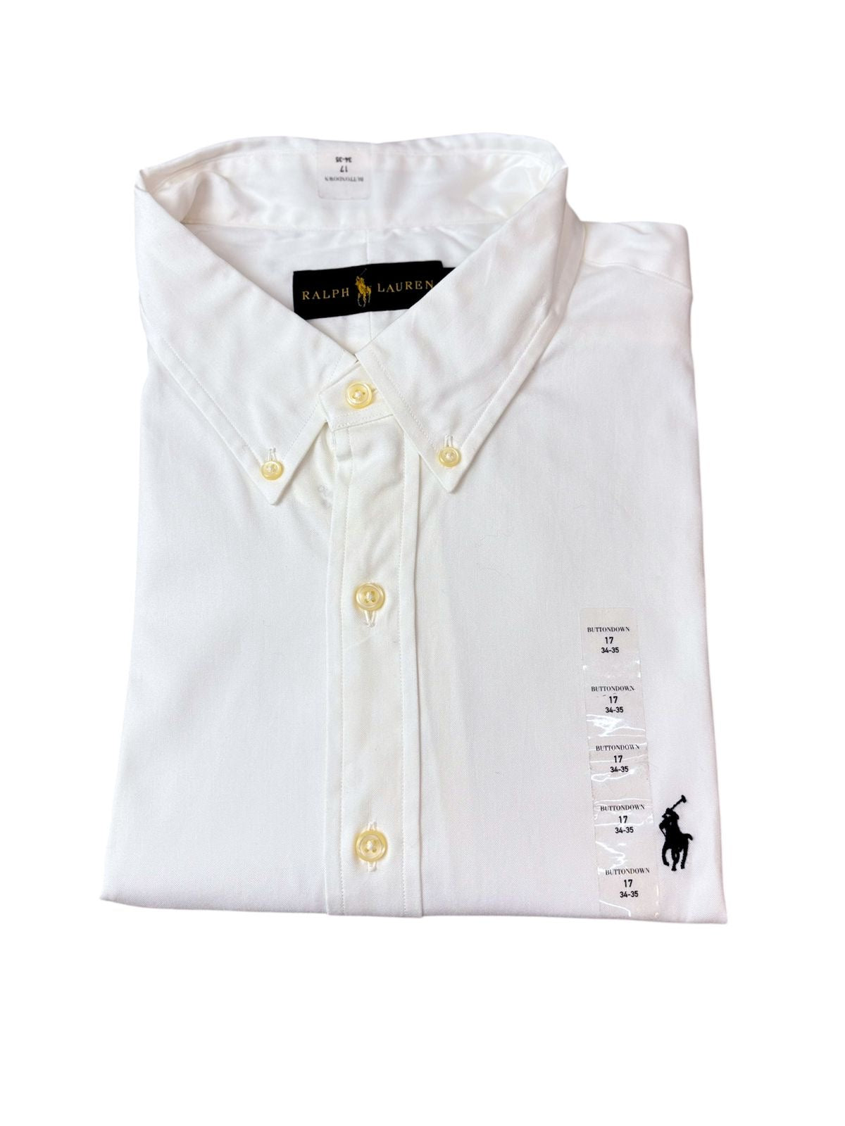 Camisa Polo R.L hombre Algodón Blanca