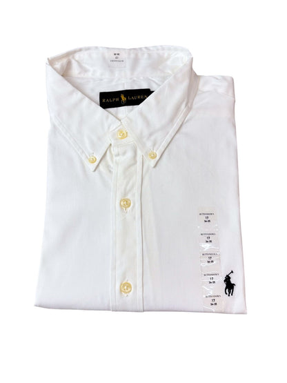 Camisa Polo R.L hombre Algodón Blanca