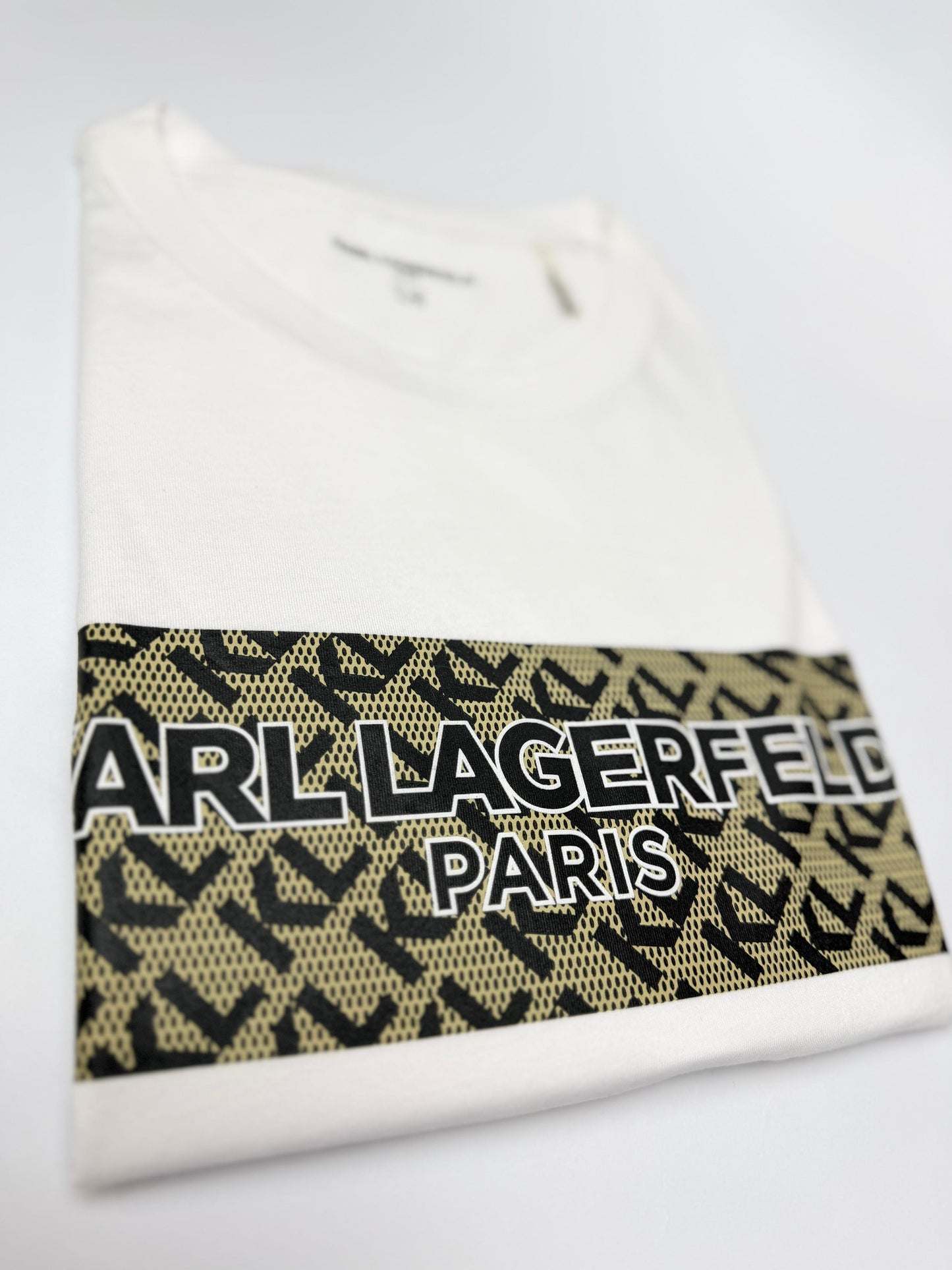 Camiseta Karl Lagerfeld hombre Algodón Blanca Estampado
