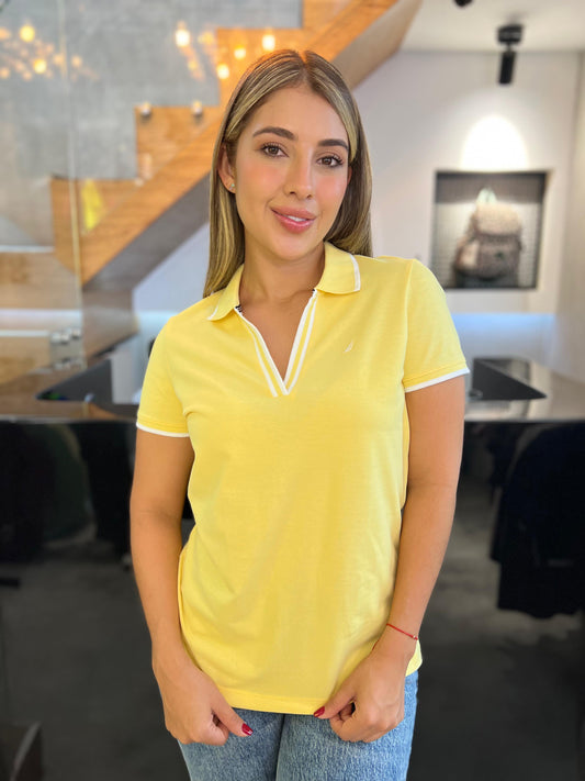 Polo Náutica Mujer Amarillo