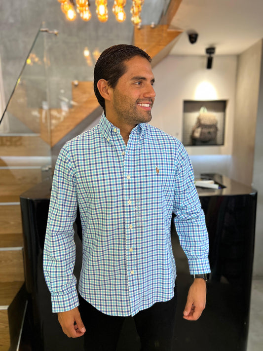 Camisa Polo R.L hombre Oxford