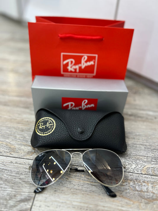 Gafas De Sol Marco Plateado Lente Degrade