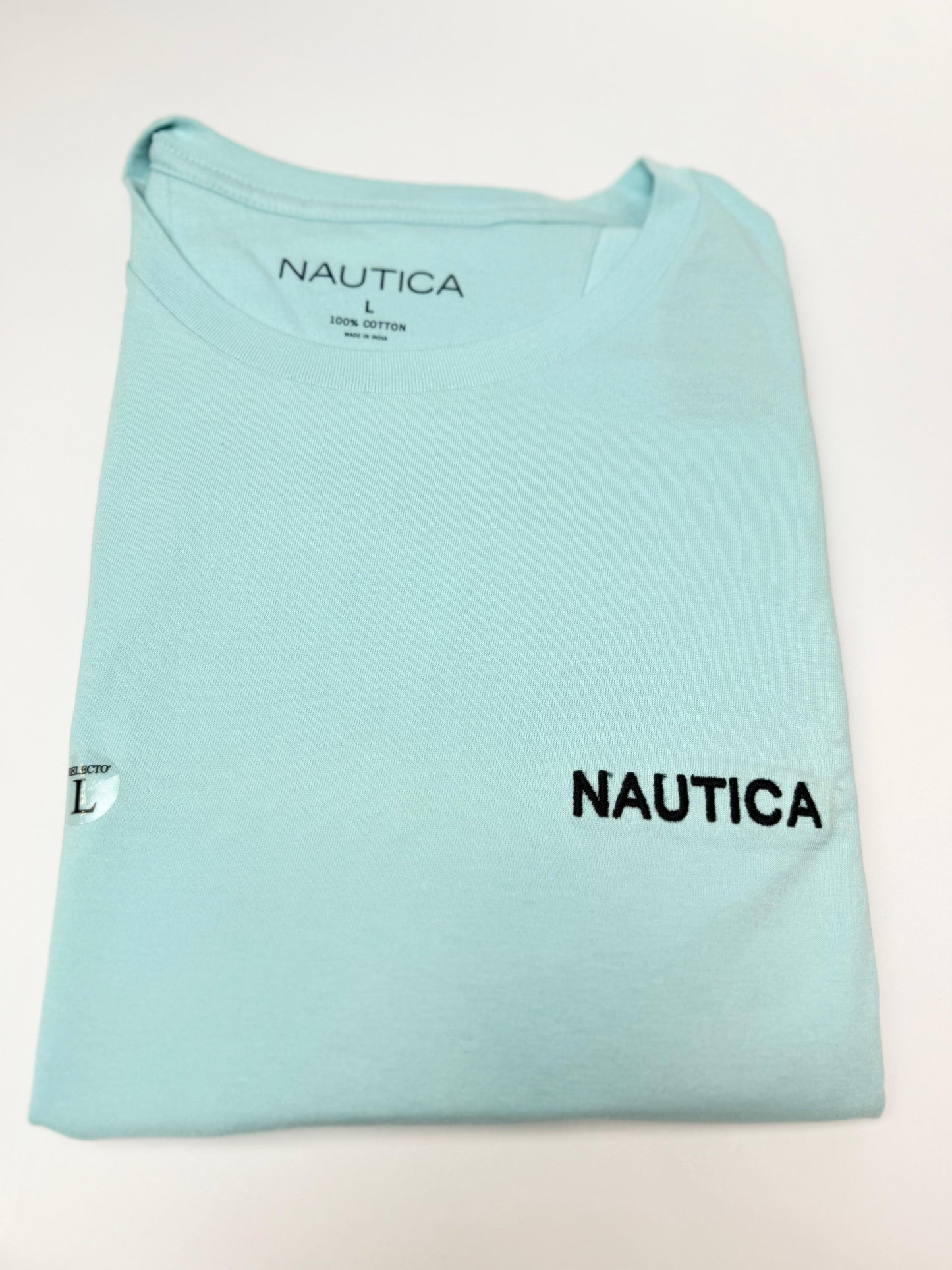 Camiseta Náutica hombre Algodón Verde Menta
