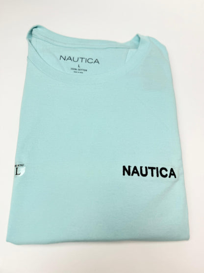 Camiseta Náutica hombre Algodón Verde Menta