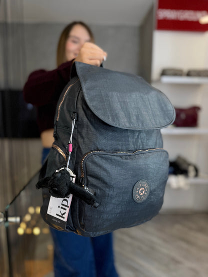 Morral City Pack Talla M Gris Metalizado