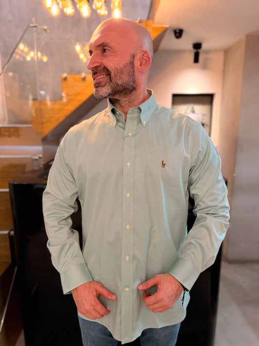 Camisa Polo R.L hombre Algodón Verde Caballo Multicolor