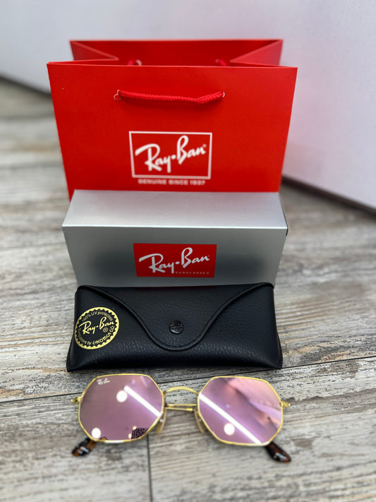 Gafas De Sol Marco Dorado Lente Rosa