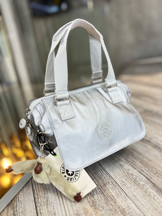 Bolso Manos Libres Plateado