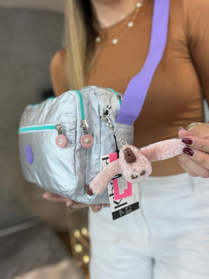 Bolso Manos Libres Plateado