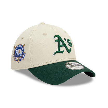 Gorra New Era Oakland Athletics 940 Ajustable Beige - Verde