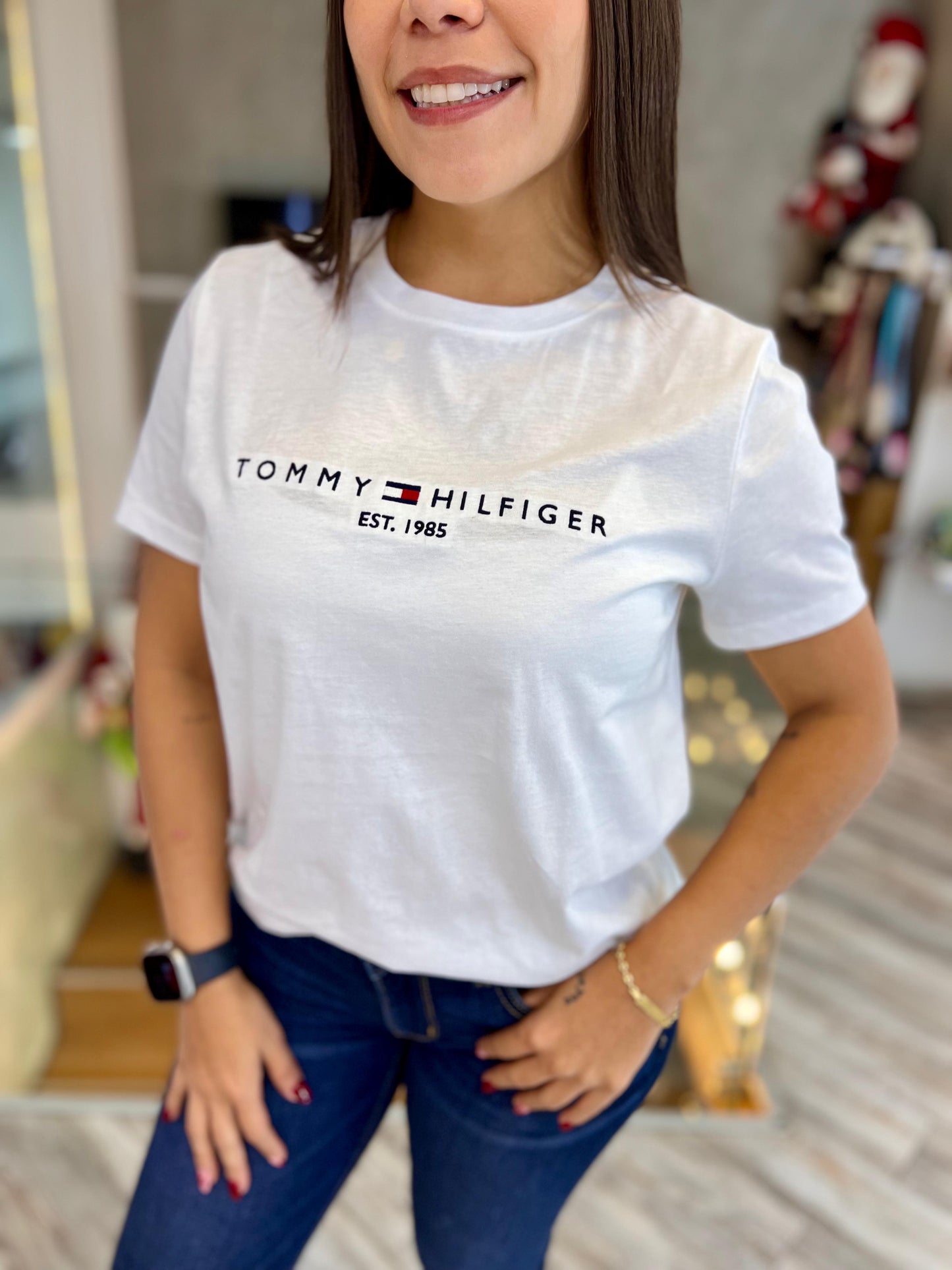 Camiseta Tommy Hilfiger Mujer Blanca