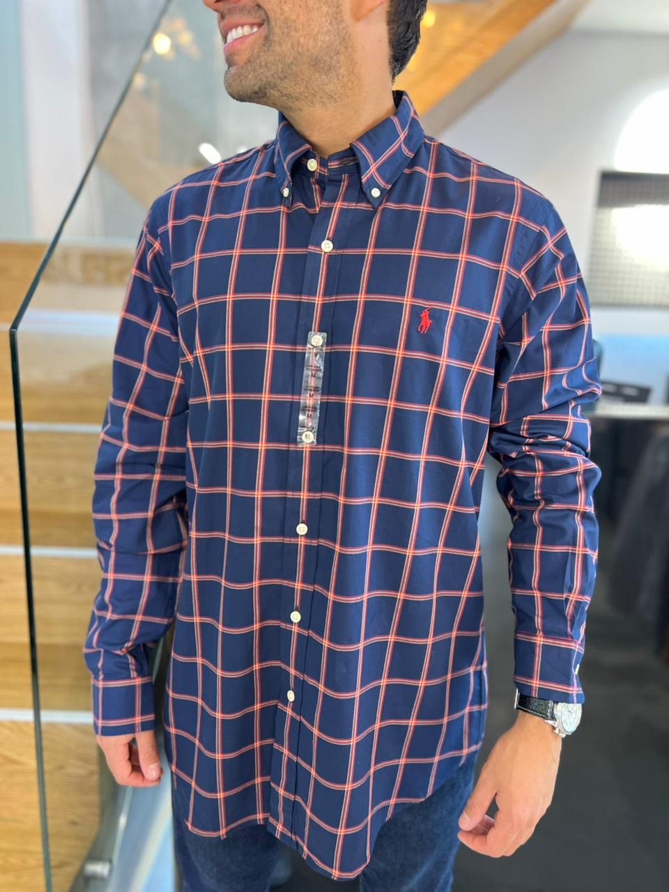 Camisa Polo R.L hombre Algodón
