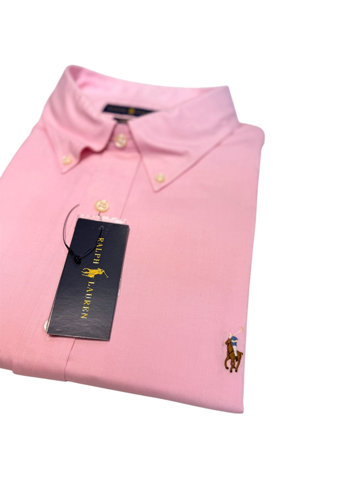 Camisa Polo R.L hombre Algodón Rosada