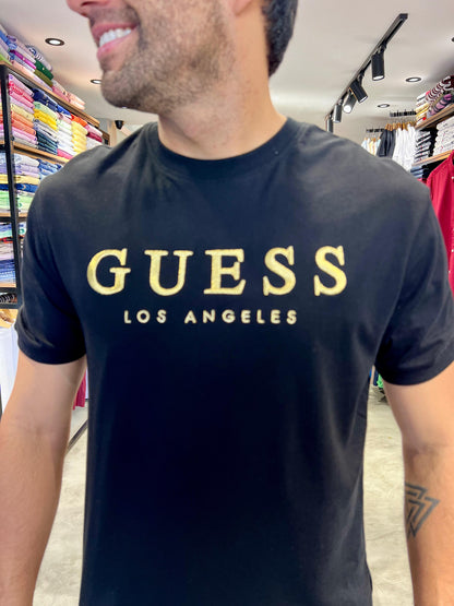 Camiseta Guess Hombre negra