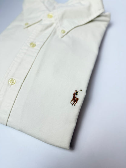 Camisa Polo R.L hombre Oxford Blanca Caballo Multicolor