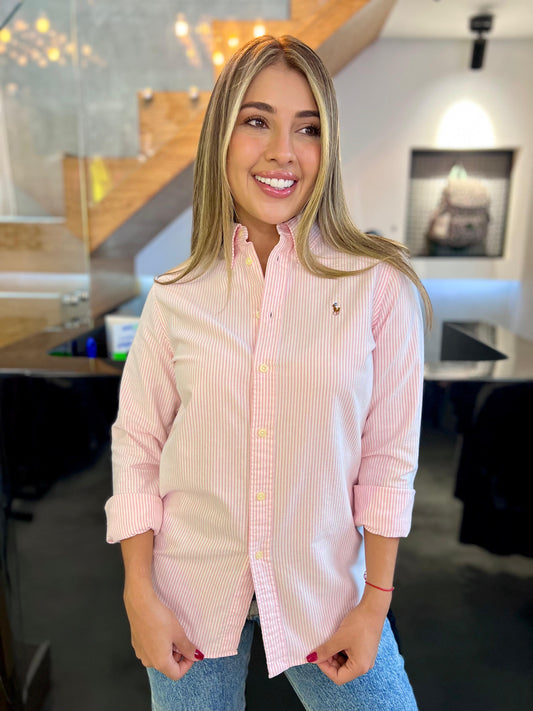 Camisa Polo R.L Dama Oxford