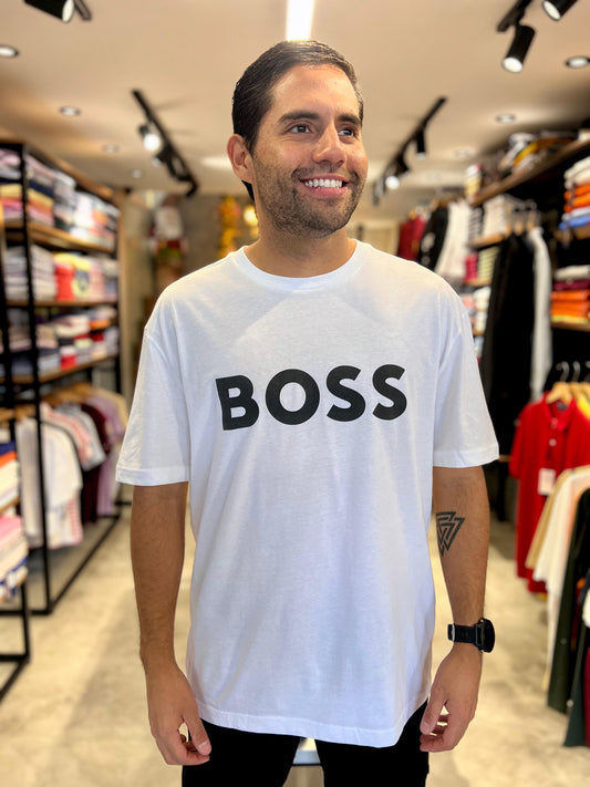 Camiseta Hugo Boss Blanco