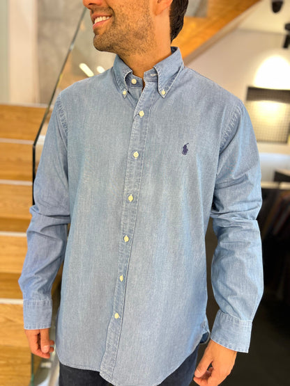 Camisa Polo R.L hombre Algodón Custom Fit