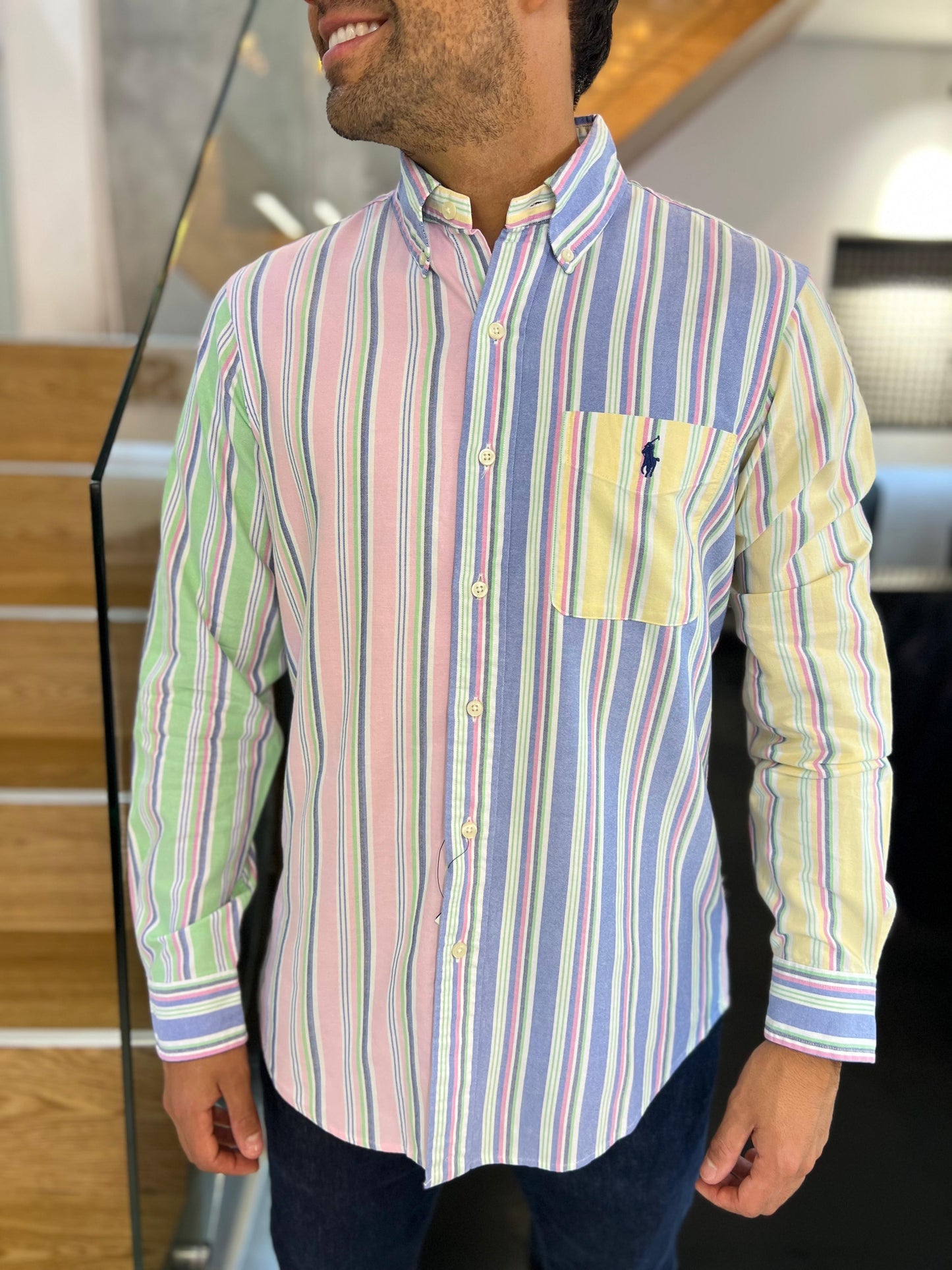 Camisa Polo R.L hombre Oxford