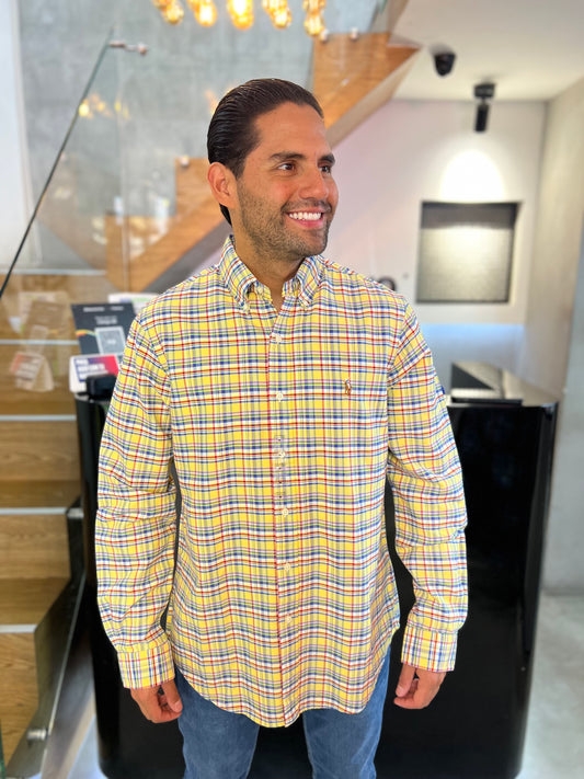 Camisa Polo R.L hombre Oxford