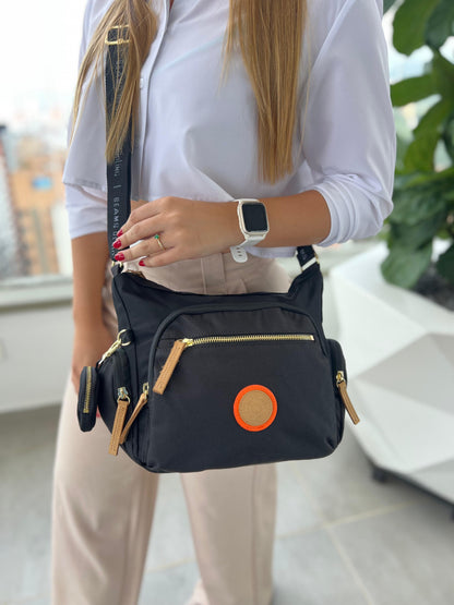 Bolso de Mano Negro de Lujo