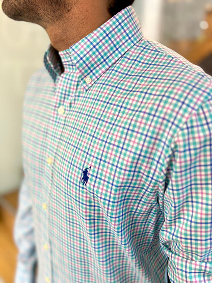 Camisa Polo R.L hombre Algodón Slim Fit