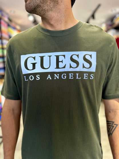 Camiseta Guess Hombre Verde