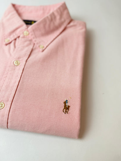 Camisa Polo R.L hombre Oxford Rosada
