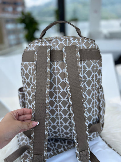 Pañalera Morral Dorada Estampada