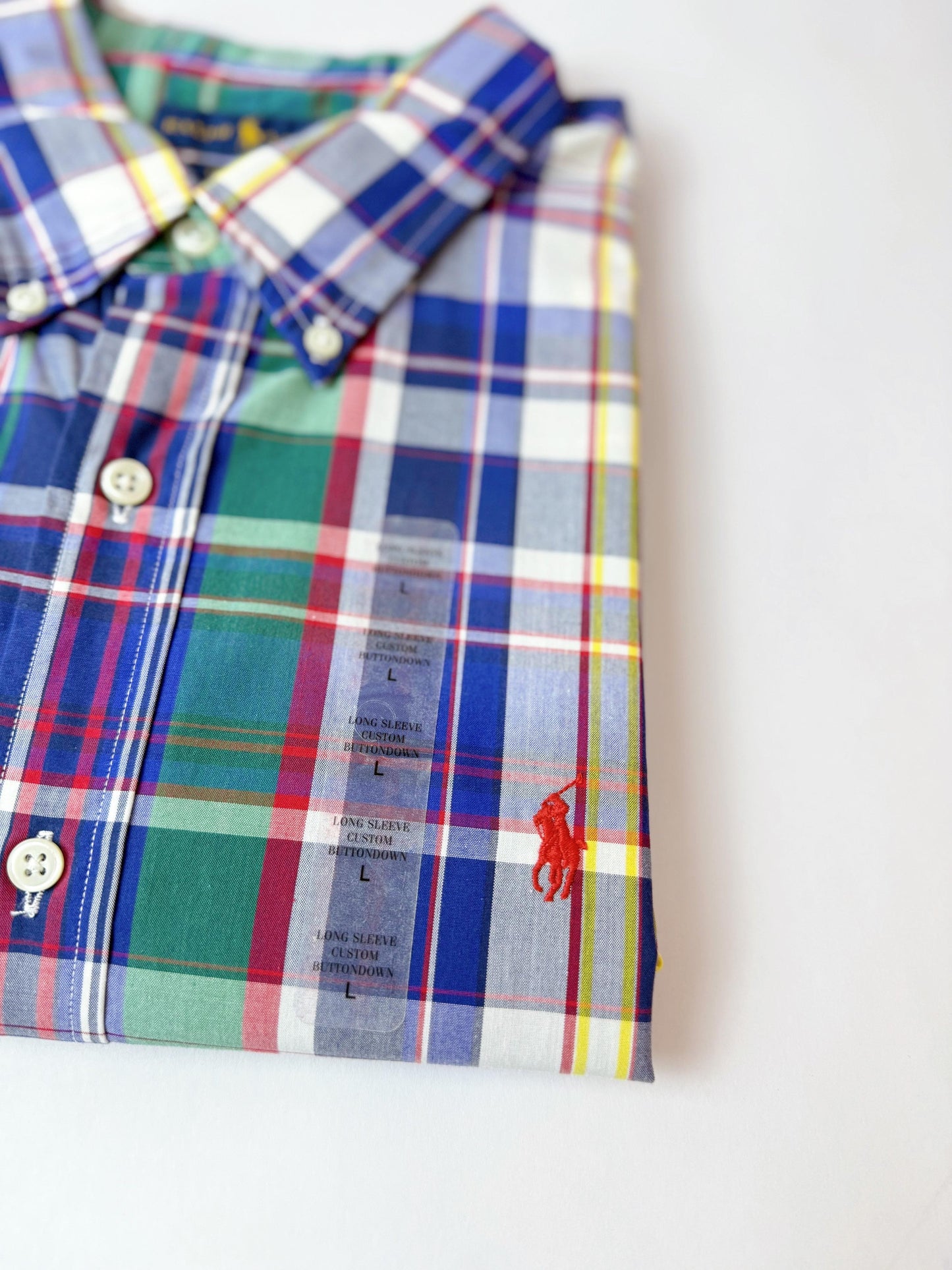 Camisa Polo R.L hombre Algodón Custom Fit
