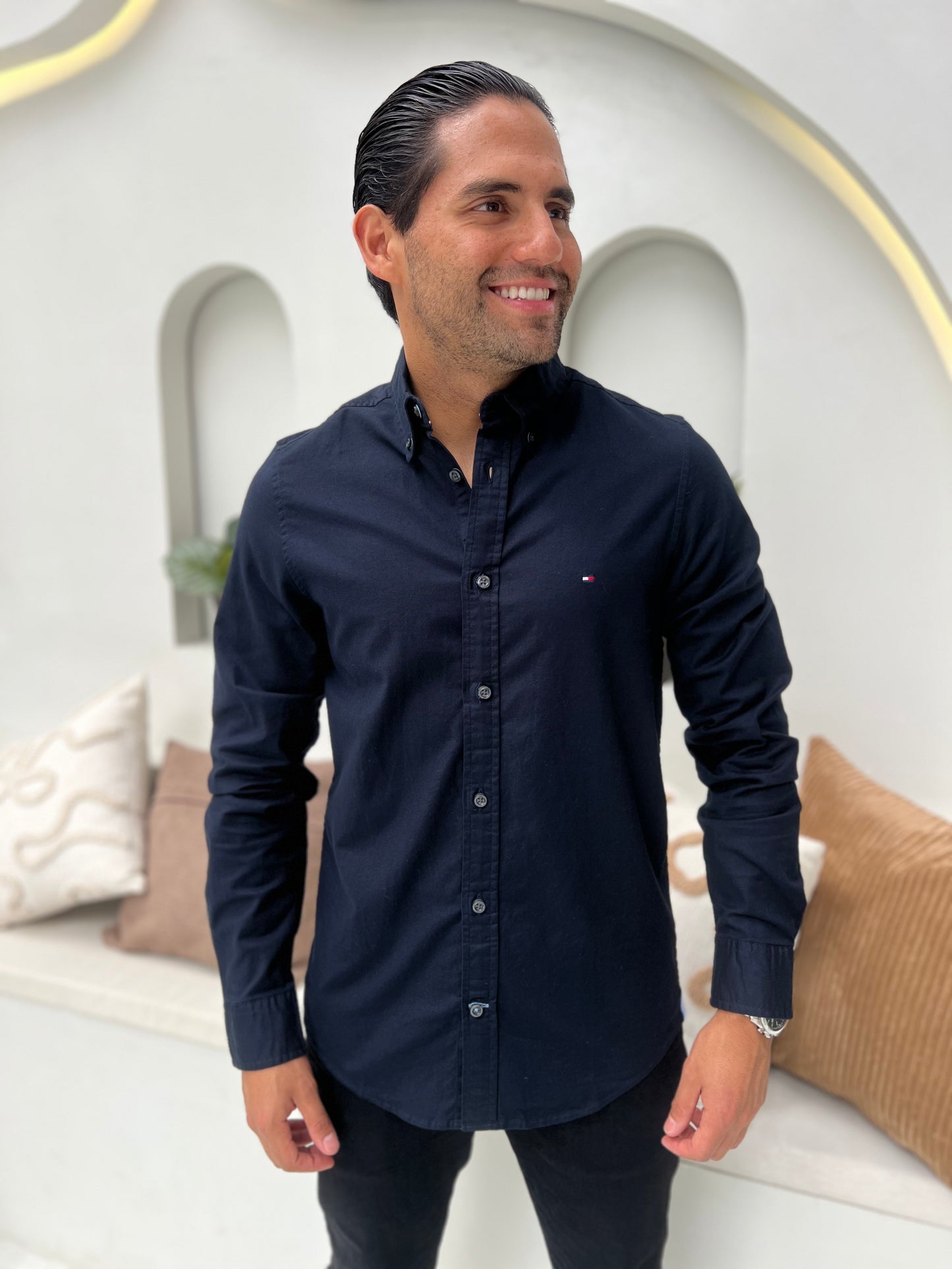 Camisa Tommy Hilfiger Azul Oscuro N.C