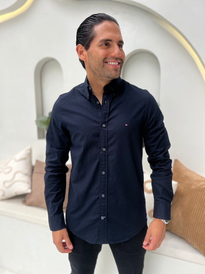 Camisa Tommy Hilfiger Azul Oscuro N.C