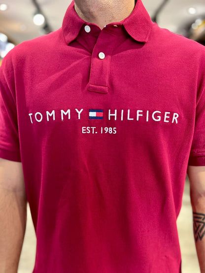 Polo Tommy Hilfiger Hombre Vinotinto