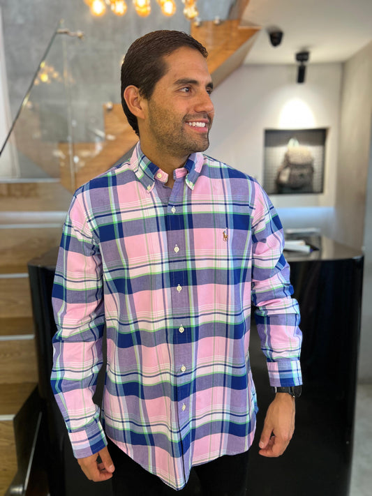 Camisa Polo R.L hombre Oxford