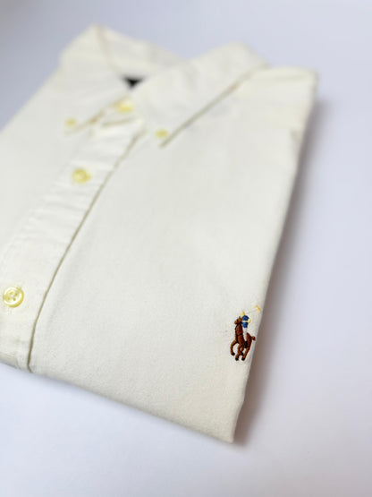 Camisa Polo R.L hombre Oxford Blanca Caballo Multicolor