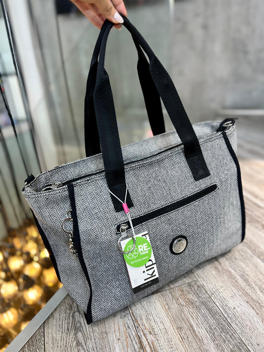 Bolso de Mano Gris