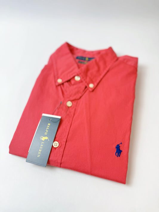 Camisa Polo R.L hombre Algodón Roja Slim Fit