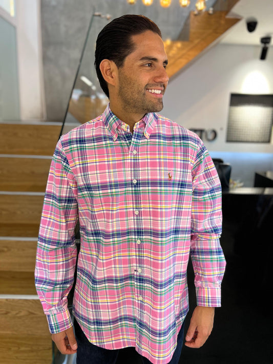 Camisa Polo R.L hombre Oxford